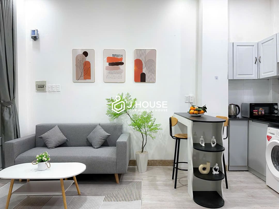 Modern studio apartment in District 1 - Minh Long Apartment, HCMC