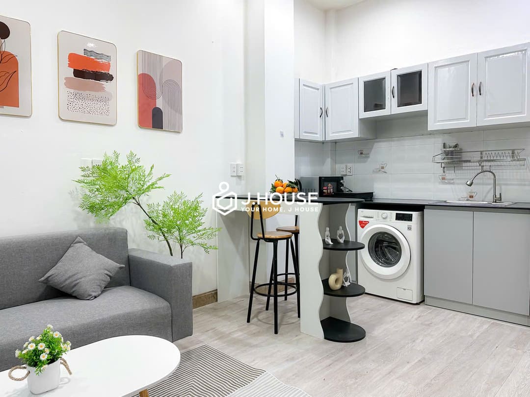 Modern studio apartment in District 1 - Minh Long Apartment, HCMC