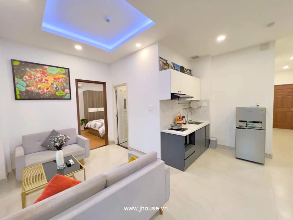 Spacious serviced apartment with large balcony in District 1, HCMC-2