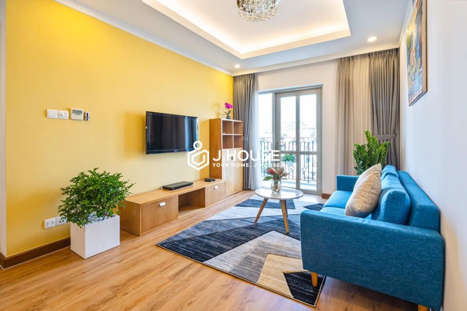 Colorful separate bedroom in Saigon Pavillon Apartment