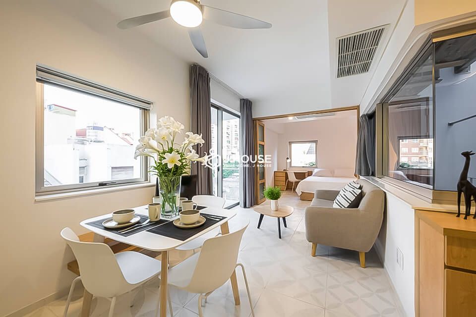 Separate bedroom apartment tropical design in Tan Binh Dist.
