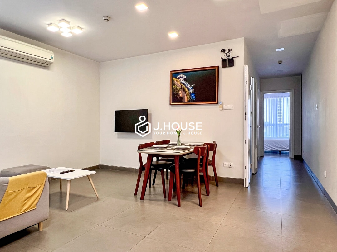 Modern 2 br apartment for rent at Glenwood Suites, Thao Dien, District 2, HCMC