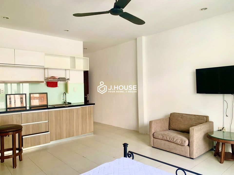 Bright serviced apartment for rent in Thao Dien, District 2