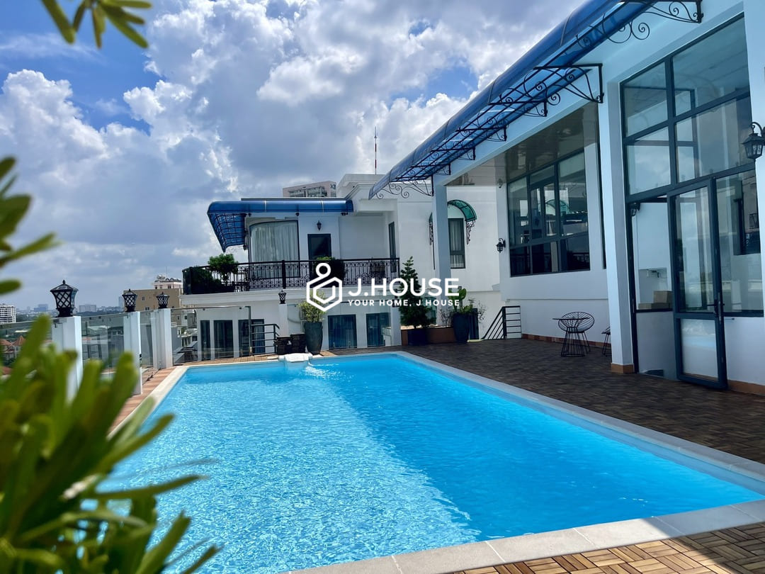 pool and gym at Genuss Apartment, Thao Dien