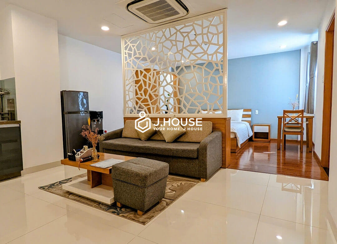 Japanese style studio apartment for rent in Da Kao Ward, District 1, HCMC