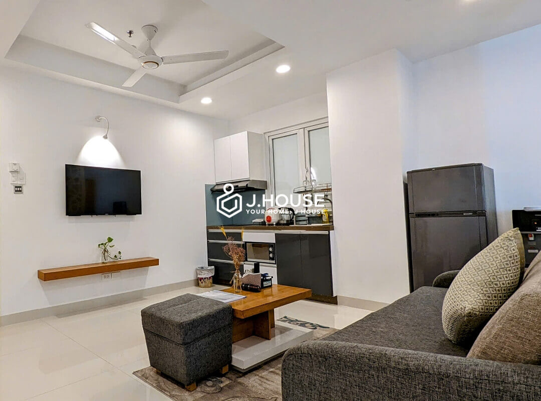 Japanese style studio apartment for rent in Da Kao Ward, District 1, HCMC