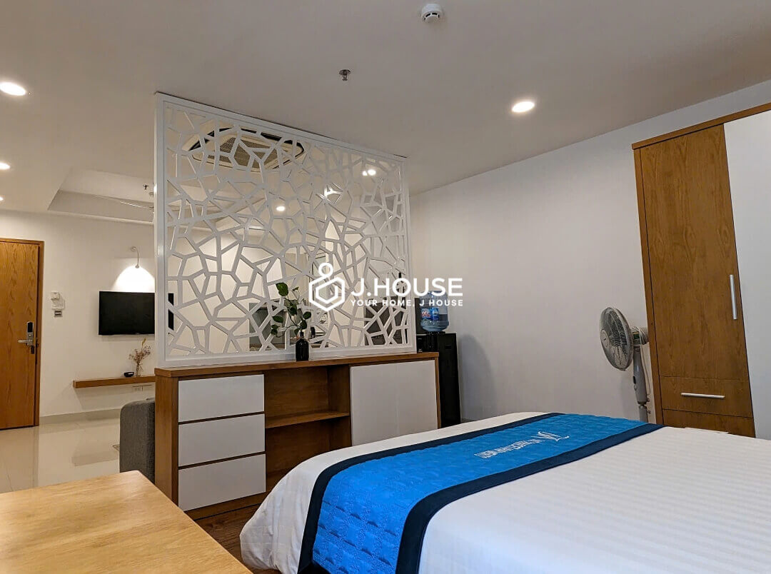 Japanese style studio apartment for rent in Da Kao Ward, District 1, HCMC