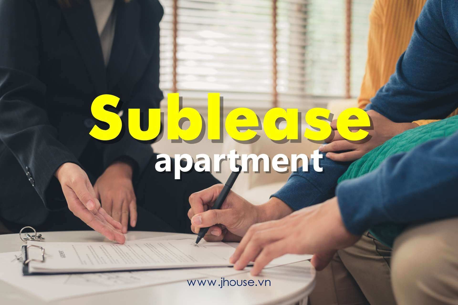 Sublease apartment