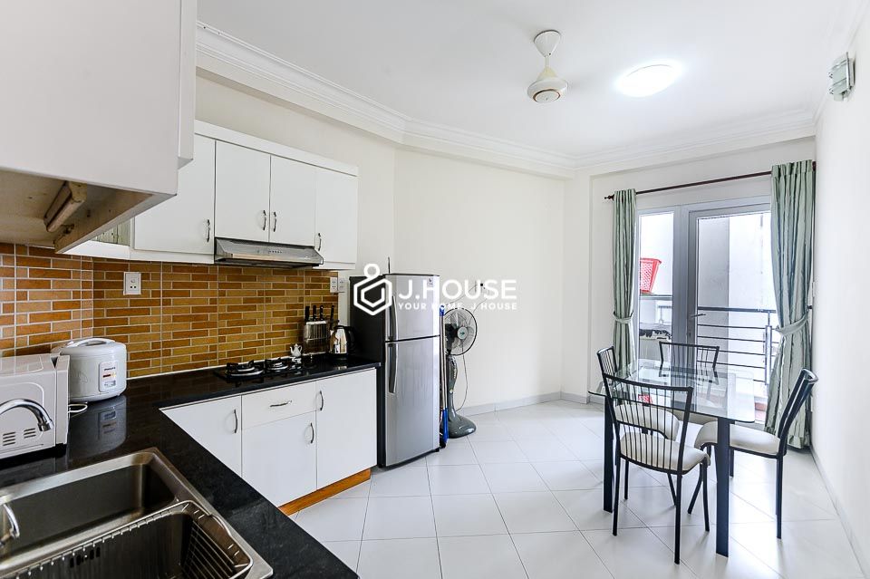 one bedroom apartment with private large terrace in Binh Thanh District 7