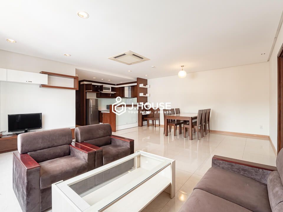 Modern and spacious 3-BR apartment in Phu Nhuan District