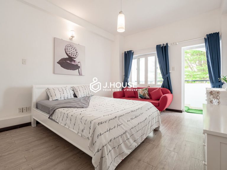 Spacious apartment with large balcony in Thao Dien area of District 2
