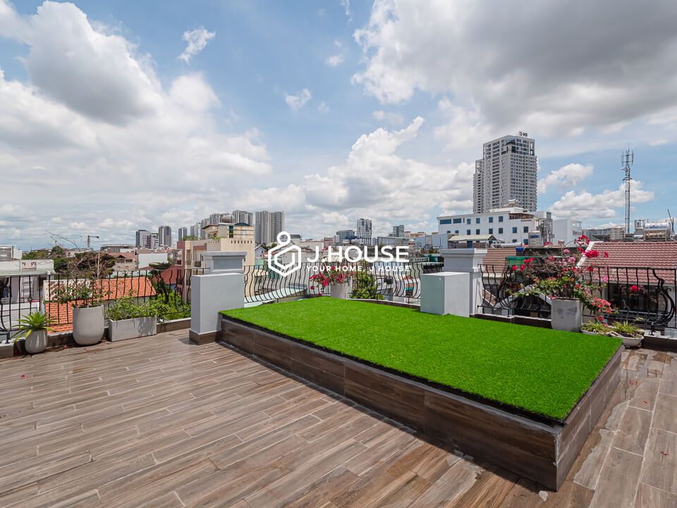 Spacious terrace and nice view