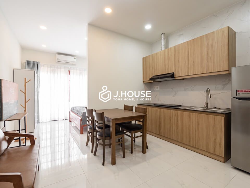 Studio apartment with balcony in Truc Duong Street of Thao Dien area