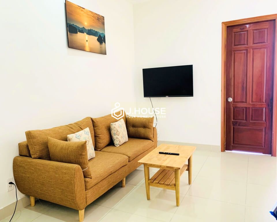 bright one bedroom serviced apartment for rent in tan binh district-1