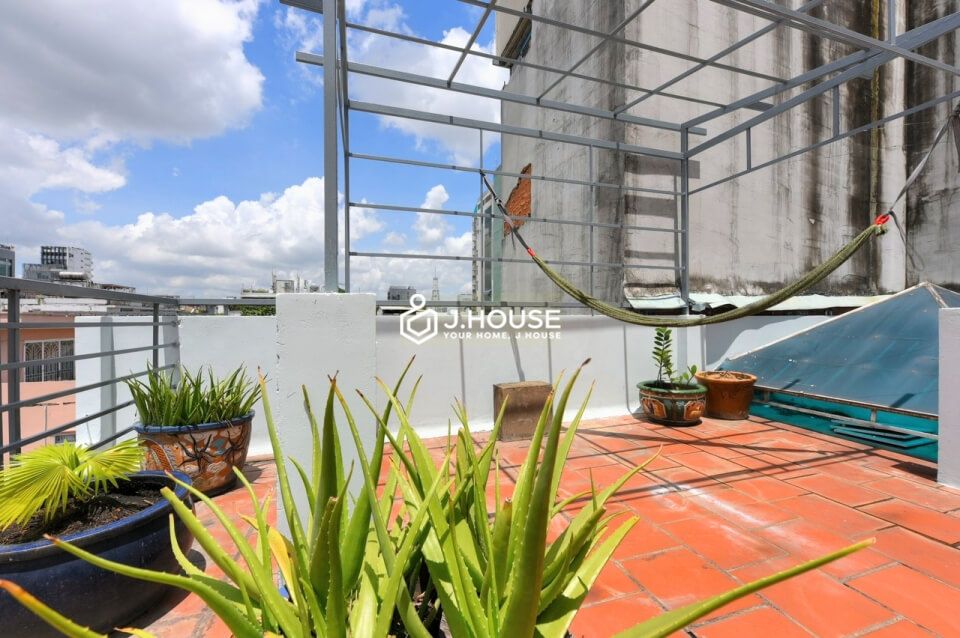 Rooftop apartment with private garden in District 1, HCMC-16