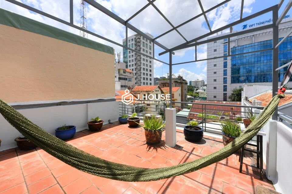 Rooftop apartment with private garden in District 1, HCMC-17