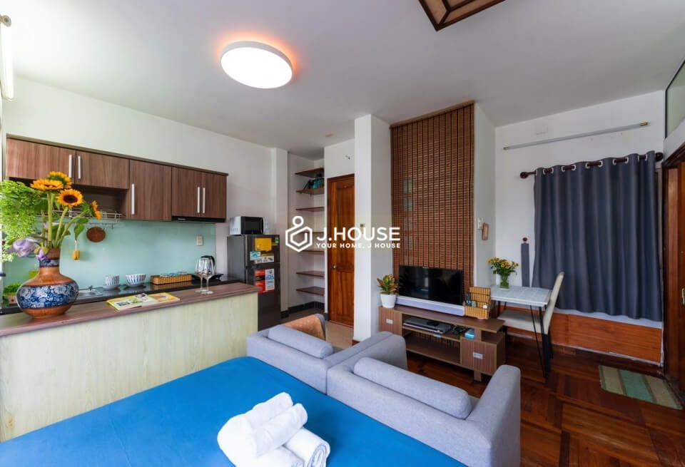 Rooftop apartment with private garden in District 1, HCMC-8