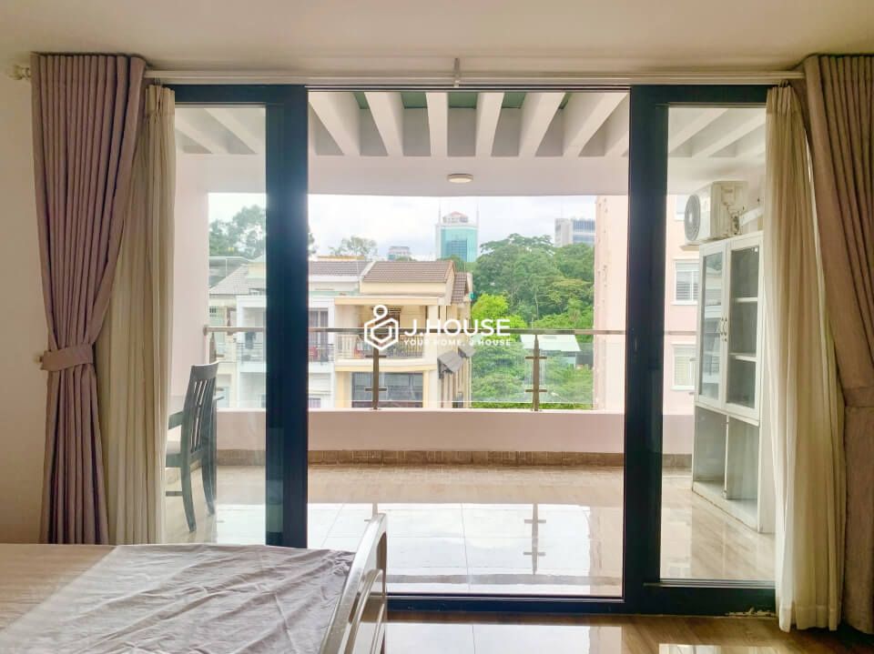 Rooftop studio apartment for rent near the canal in binh thanh district-2