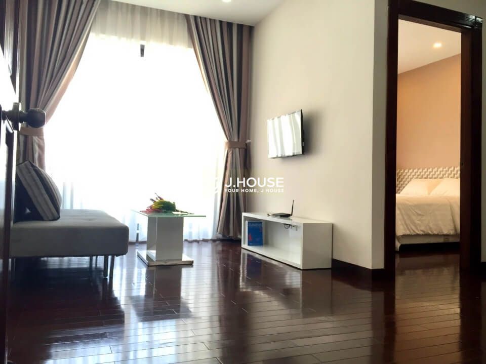 Serviced apartment for rent with balcony in District 1, HCMC-2