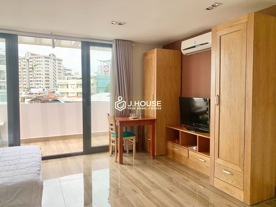 rooftop studio apartment for rent in binh thanh district, hcmc-1