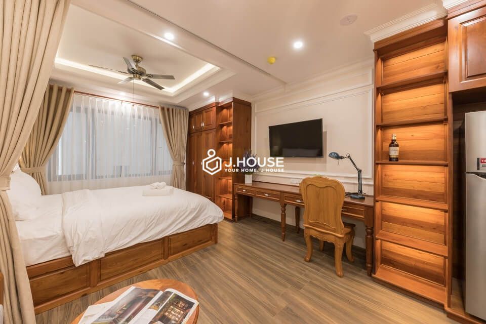 Modern wooden style serviced apartment in District 1, HCMC-2
