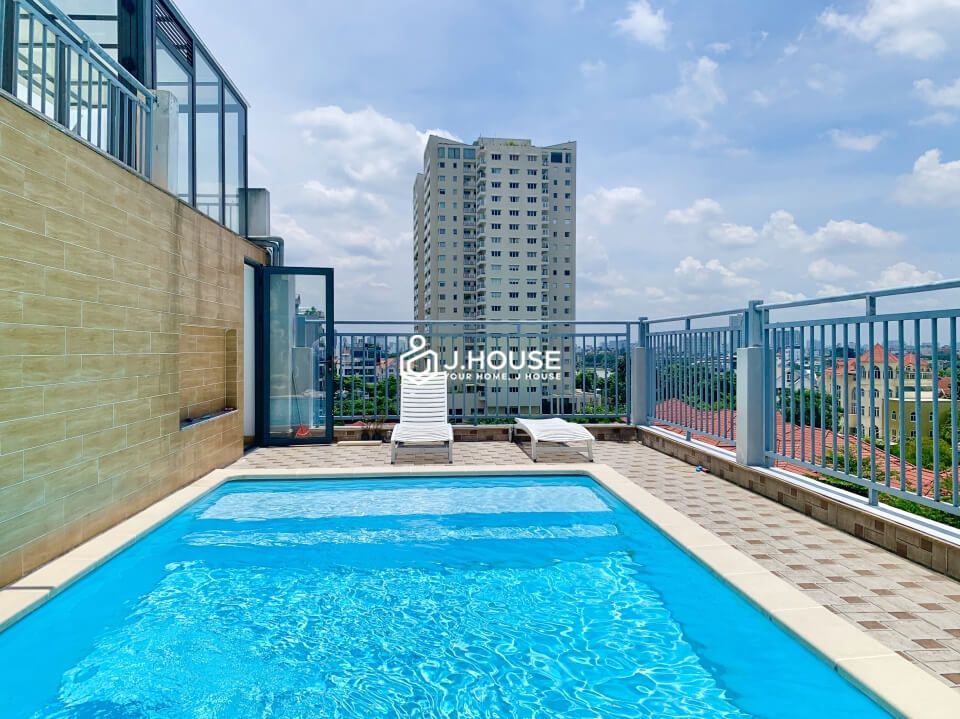 Serviced apartment for rent with swimming pool in Thao Dien, District 2-12