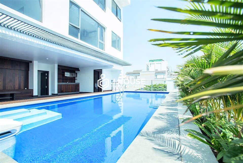 Serviced apartment next to the canal with swimming pool in District 3, HCMC