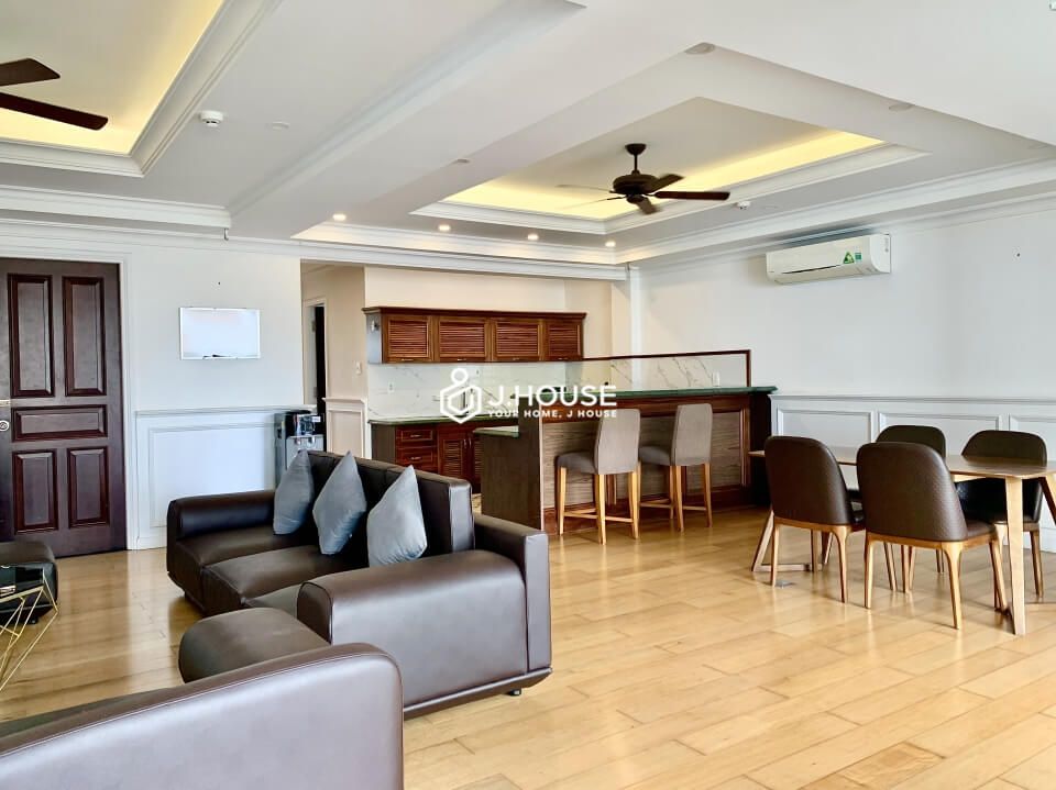 Mini penthouse apartment with nice view balcony in Thao Dien