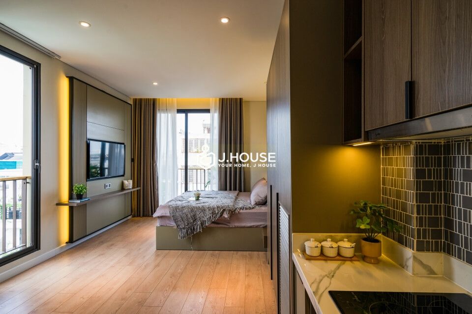 Modern serviced apartment at Be HOLM Residences Thao Dien, District 2, HCMC