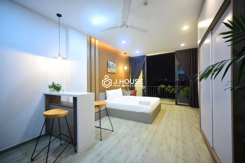 Studio apartment with large balcony at Karta Riverview Apartment, Thao Dien, District 2-5
