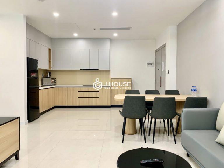 Nice 2 bedroom apartment has a rooftop pool, gym and sauna in Thao Dien, District 2, HCMC