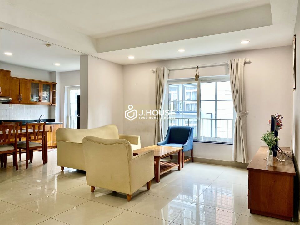 Bright 3 bedroom serviced apartment in Thao Dien, District 2