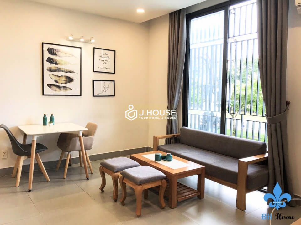 Bright studio apartment next to the canal in Binh Thanh District