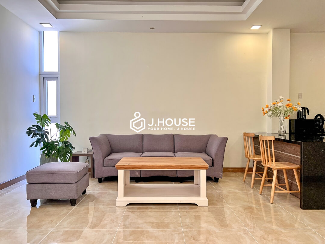 Spacious 1 br apartment with balcony at Solomon Apartment, Thao Dien, HCMC
