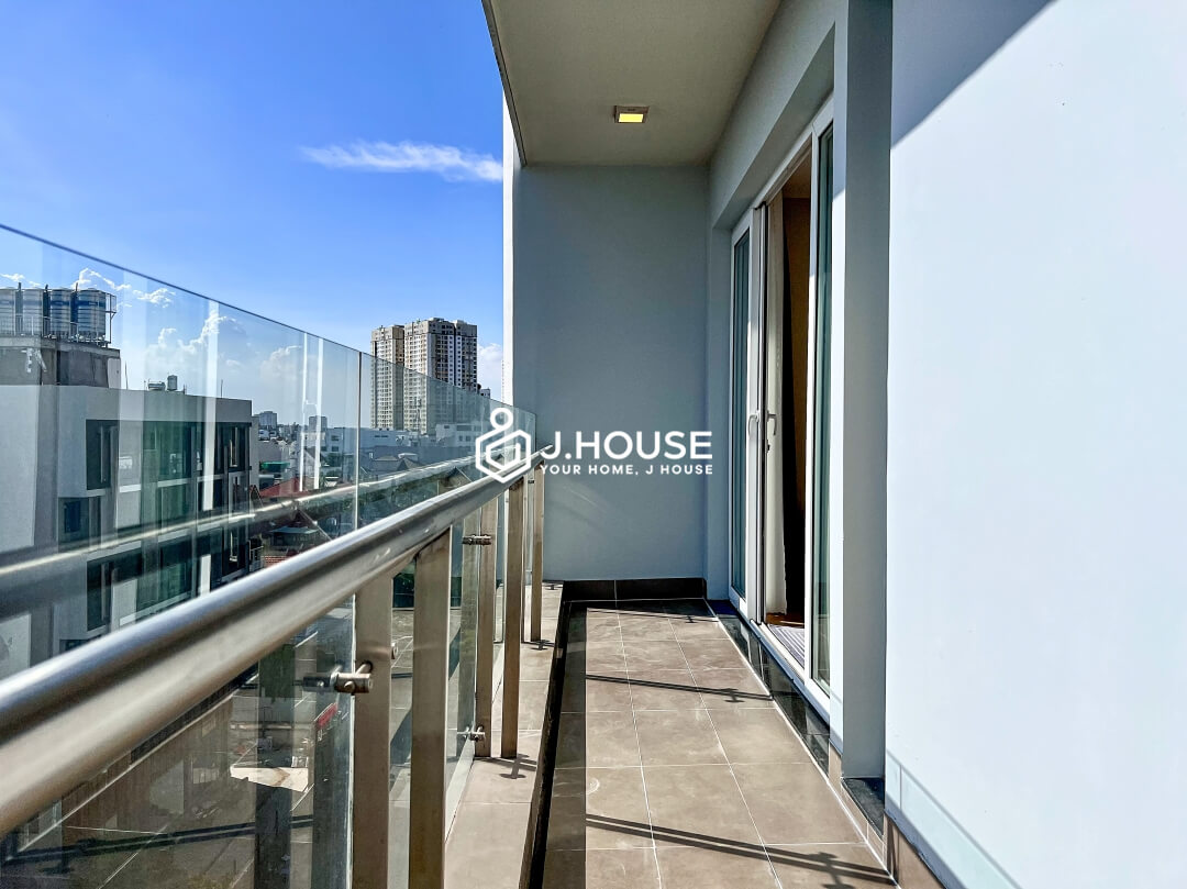 Spacious 1 br apartment with balcony at Solomon Apartment, Thao Dien, HCMC