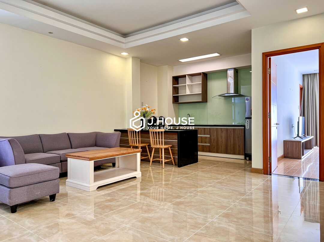 Spacious 1 br apartment with balcony at Solomon Apartment, Thao Dien, HCMC