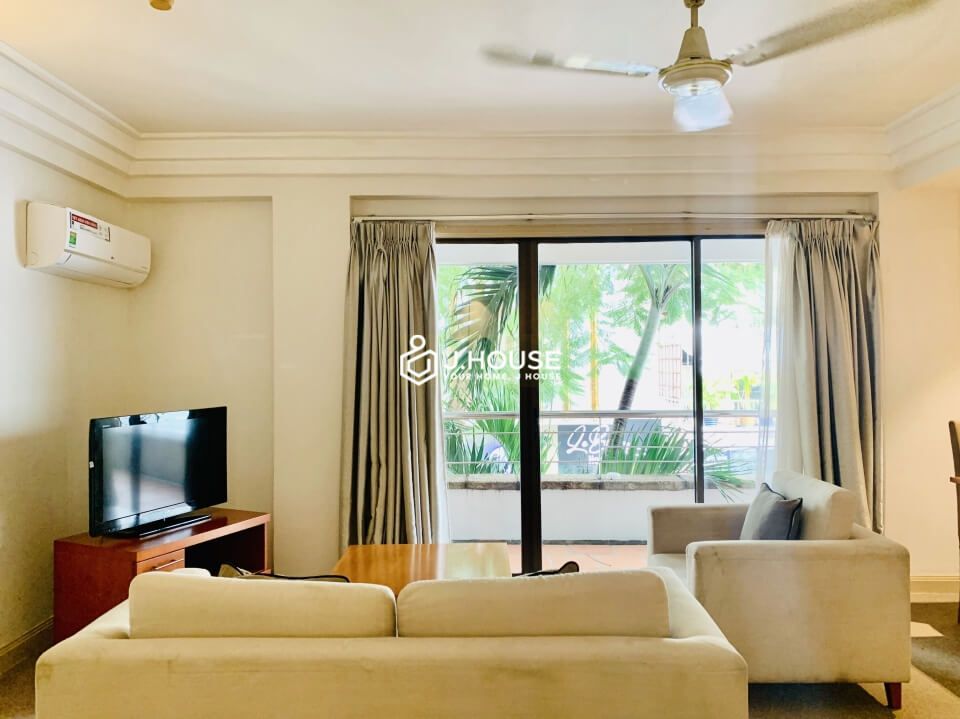 Spacious 2-bedroom serviced apartment with long balcony in District 3, HCMC-0