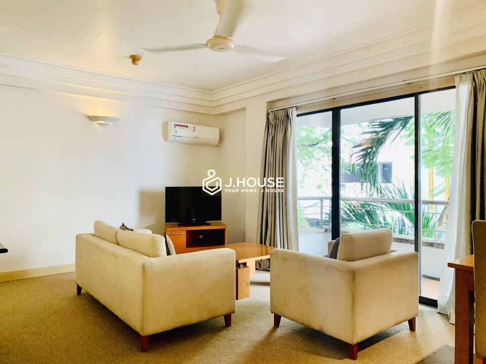 Spacious 2-bedroom serviced apartment with long balcony in District 3, HCMC-1