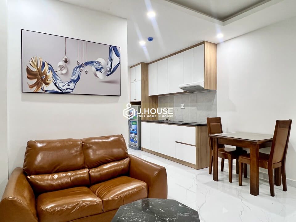 Modern 1 bedroom apartment has a balcony on Nguyen Van Huong Street, District 2, HCMC-1