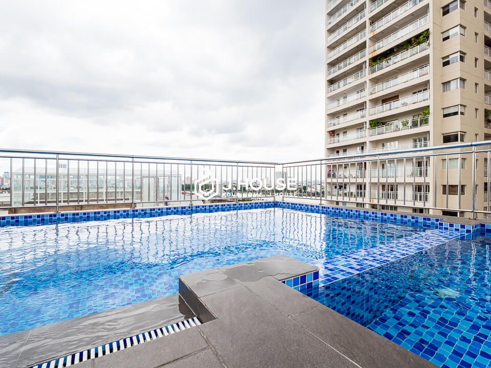 rooftop pool at sunny apartment