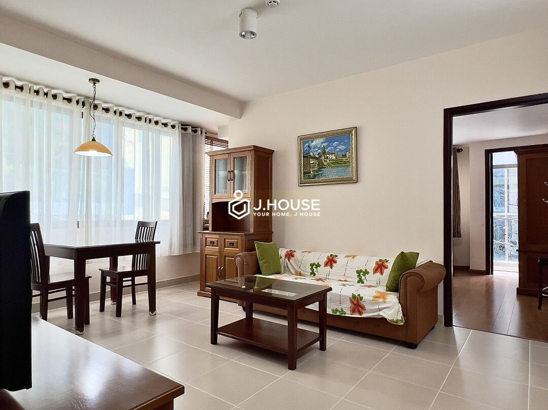 Spacious 1 bedroom apartment for rent with balcony in District 1, HCMC