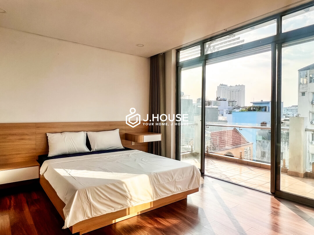 Spacious 2 bedroom penthouse apartment for rent in District 1, HCMC