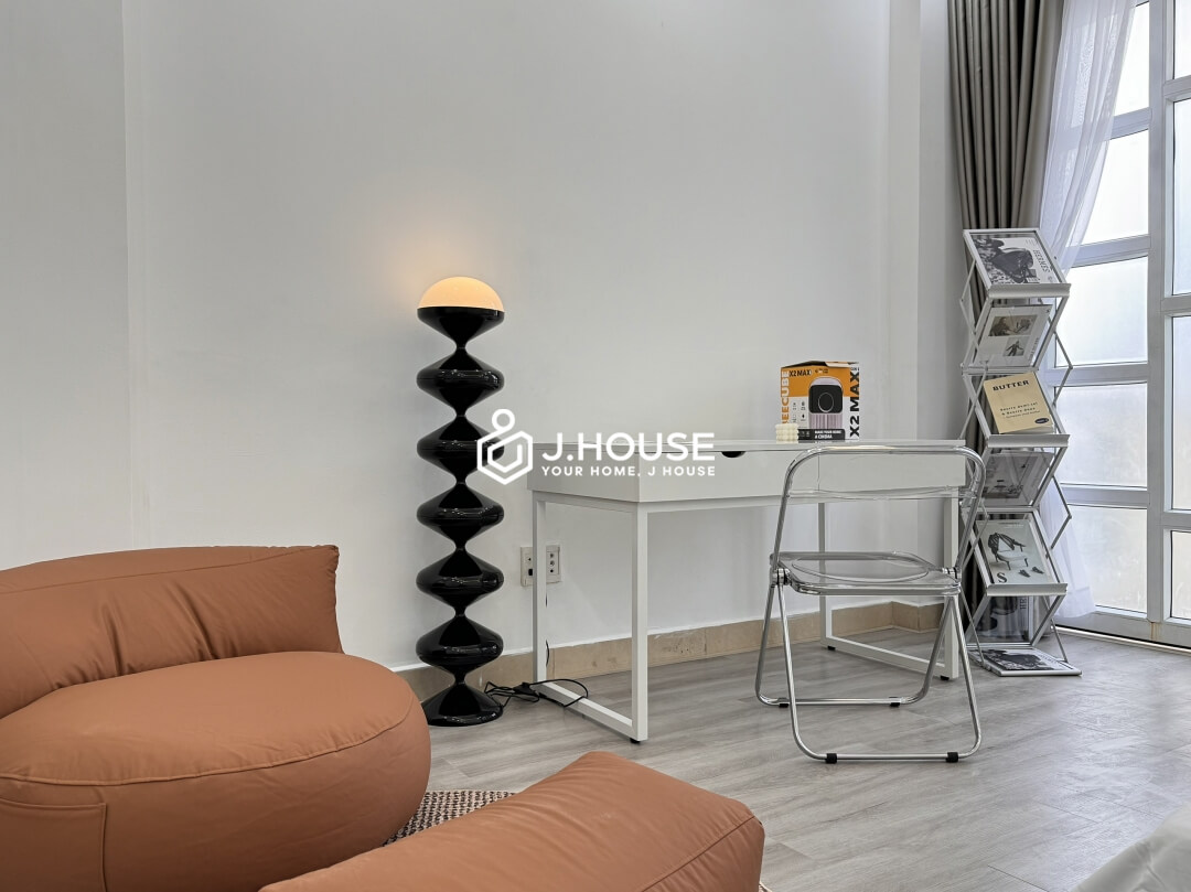 Spacious and Tranquil Minimalist Apartment in District 1 with Balcony