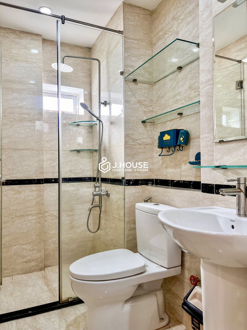 Bright studio apartment for rent with balcony in Thao Dien, District 2