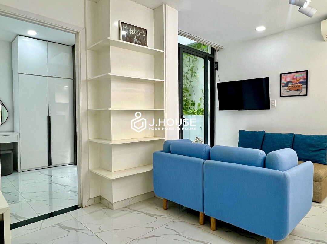 1 br apartment with backyard at Estar Apartment, District 3