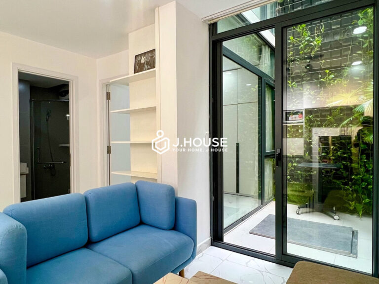 1 br apartment with backyard at Estar Apartment, District 3