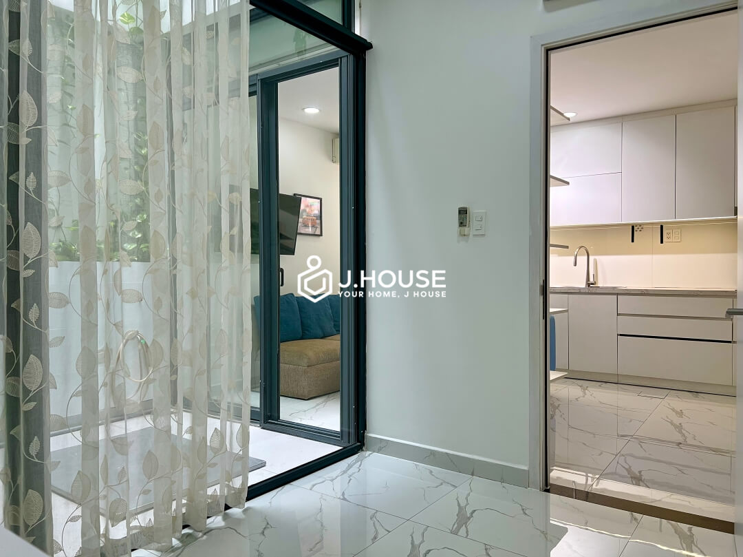 1 br apartment with backyard at Estar Apartment, District 3