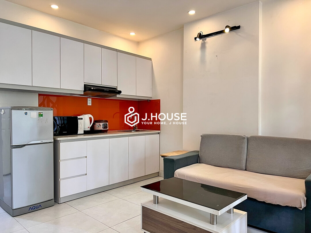 Apartment for rent with balcony at Phan Ngu Apartment, District 1, HCMC