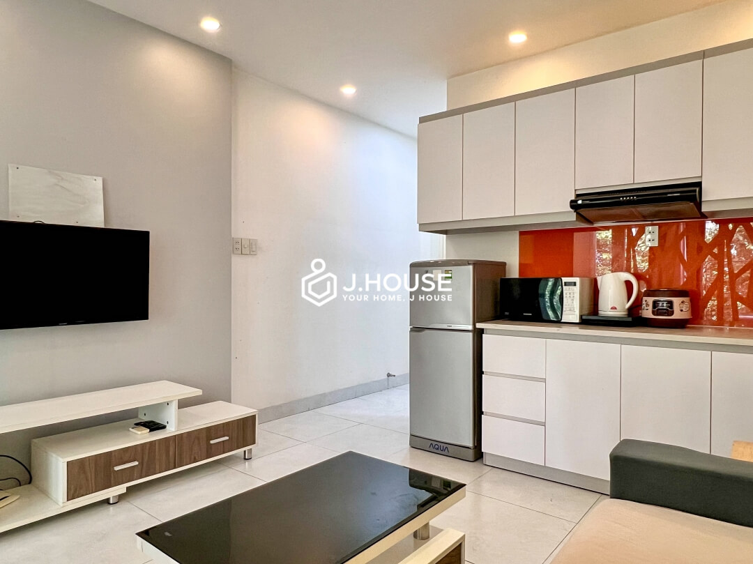 Apartment for rent with balcony at Phan Ngu Apartment, District 1, HCMC