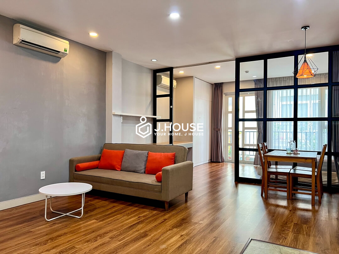 Bright 1BR apartment with a balcony at Ton Apartment, District 1, HCMC